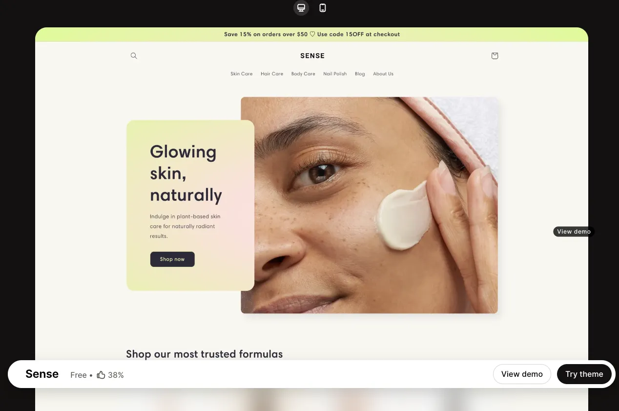 Sense shopify theme 